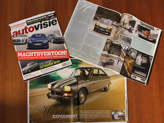 Onze M35 nu ook in de Autovisie! We zijn trots!